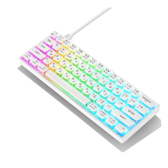 Skyloong - GK61-White-Pudding - התמונה להמחשה בלבד